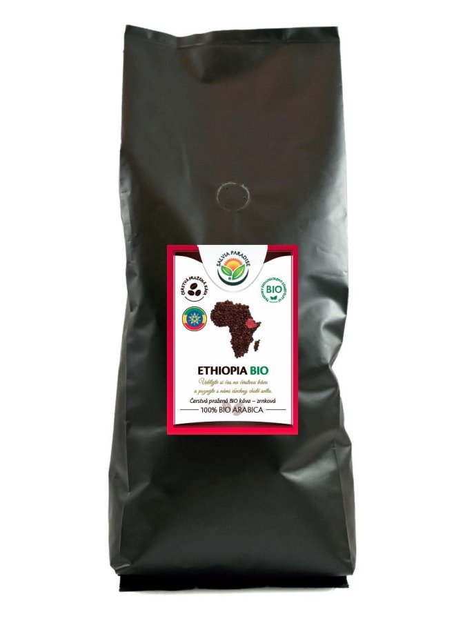 Káva - Ethiopia BIO 1000 g Zavřete